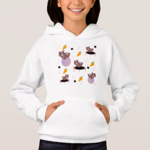 Meerschweinchen Fitnessstudio Lustiges Design Hoodie