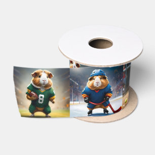 Meerschweinchen-Foto-Collage, Satinband