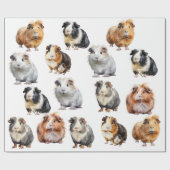 Meerschweinchen Geschenkpapier (Flach)