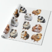 Meerschweinchen Geschenkpapier (Ungerollt)