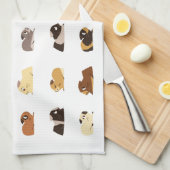 Meerschweinchen Geschirrtuch (Viertel Falte)