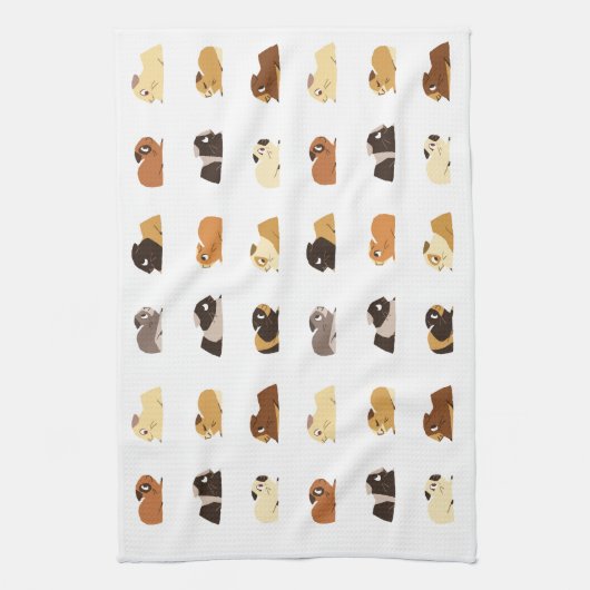 Meerschweinchen Geschirrtuch (Vertikal)