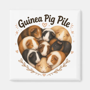 Meerschweinchen-Haufen Magnet