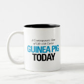 Meerschweinchen-heute Logo-Tasse Zweifarbige Tasse (Links)