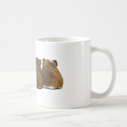 Meerschweinchen-Hintern-Tasse Kaffeetasse (Rechts)