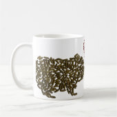 Meerschweinchen in der Liebe Kaffeetasse (Links)