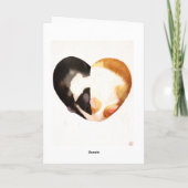 Meerschweinchen-Liebe Karte (Rückseite)