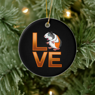 Meerschweinchen Liebe Süßes Meerschweinchen Co Keramik Ornament