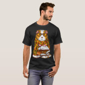 Meerschweinchen liest Bücher T-Shirt (Vorne ganz)