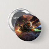 Meerschweinchen lustige Kriege  Button (Vorne & Hinten)