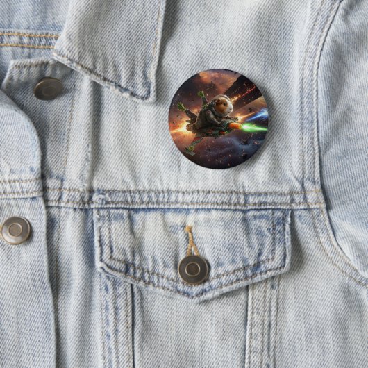 Meerschweinchen lustige Kriege  Button (Beispiel)