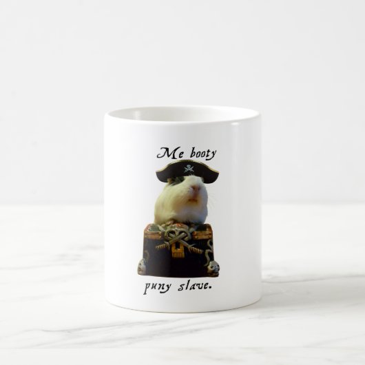 Meerschweinchen-lustiger Pirat Kaffeetasse (Mittel)
