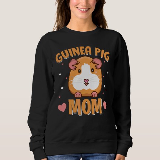 Meerschweinchen-Mama Guinea 4 Sweatshirt (Vorderseite)