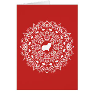 Meerschweinchen-Mandala-Kunst