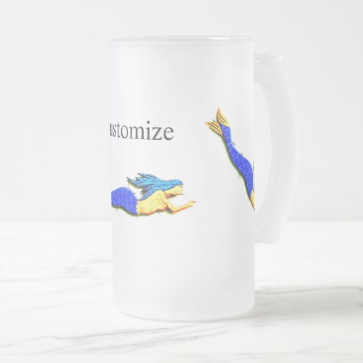 Meerschweinchen Mattglas Bierglas (VorderseiteRechts)