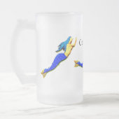 Meerschweinchen Mattglas Bierglas (Links)