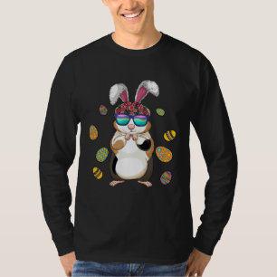 Meerschweinchen mit süßen Hasenohren Frohe Ostern  T-Shirt