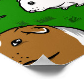 Meerschweinchen-Muster Poster (Ecke)