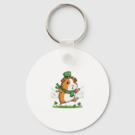 Meerschweinchen-Parade St. Patrick's Day Schlüsselanhänger