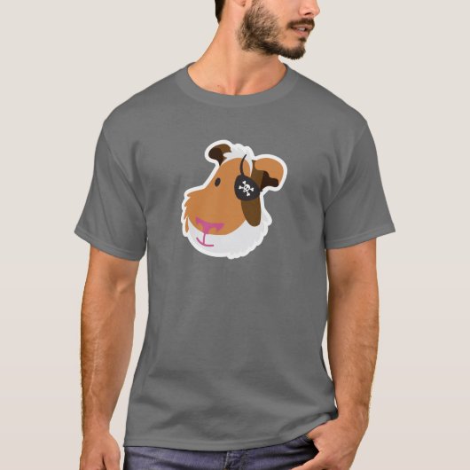 Meerschweinchen-Pirat T-Shirt (Vorderseite)