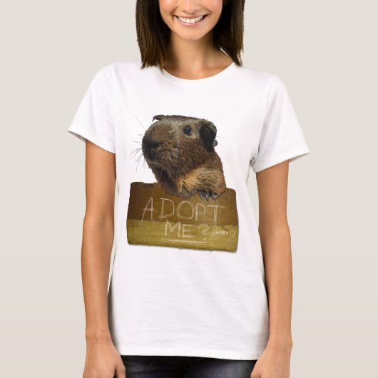 Meerschweinchen-Rettungs-Adoption T-Shirt (Vorderseite)