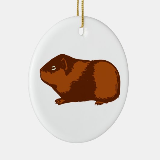 MEERSCHWEINCHEN-RUNDE VERZIERUNG KERAMIK ORNAMENT (Rechts)