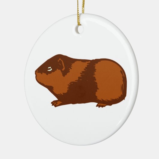 MEERSCHWEINCHEN-RUNDE VERZIERUNG KERAMIK ORNAMENT (Links)