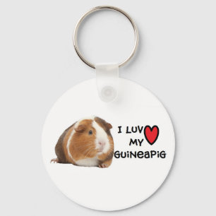 Meerschweinchen-Schlüsselanhänger "ich Liebe mei Schlüsselanhänger