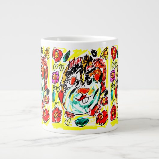 Meerschweinchen süß Jumbo-Tasse (Vorderseite)