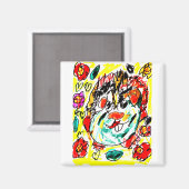 Meerschweinchen süß magnet (Vorderseite/Rückseite)