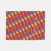 Meerschweinchen Thunder_Cove rot Fleecedecke (Vorderseite (Horizontal))
