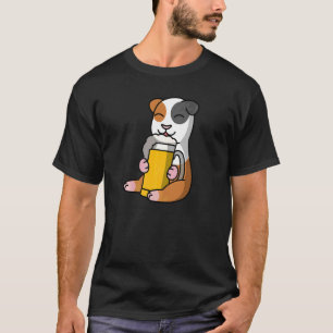Meerschweinchen trinken Bier Haustier   T-Shirt