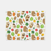 Meerschweinchen und ihre Leckereien Fleecedecke (Vorderseite (Horizontal))