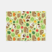 Meerschweinchen und ihre Leckereien Fleecedecke (Vorderseite (Horizontal))