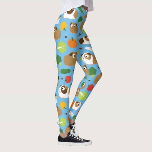 Meerschweinchen und ihre Leckereien Leggings (Rechts)