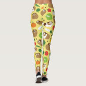 Meerschweinchen und ihre Leckereien Leggings (Rückseite)