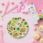 Meerschweinchen und ihre Leckereien Pappteller (Party)