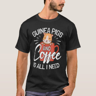 Meerschweinchen und Kaffee Meerschweinchen T-Shirt