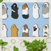 Meerschweinchen viele blau küchentuch (Gefaltet)