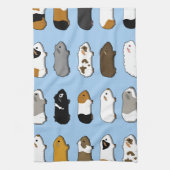 Meerschweinchen viele blau küchentuch (Vertikal)