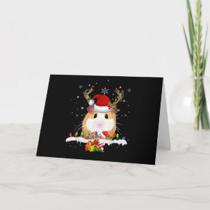 Meerschweinchen Weihnachts Rentier Weihnachtsbeleu Karte