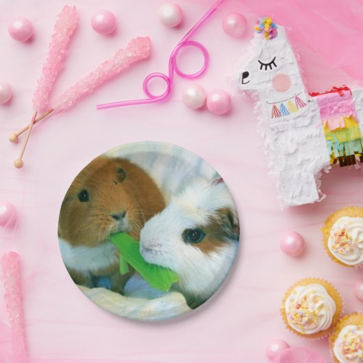 Meerschweinchen Weihnachtsplatte Pappteller (Party)