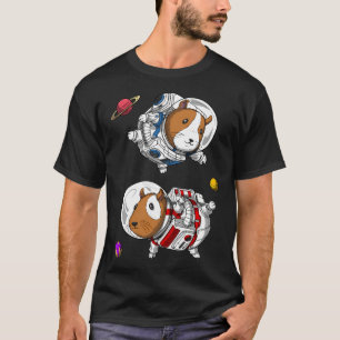 Meerschweinchen Weltraum Astronauten T-Shirt