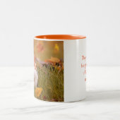 Meerschweinchen-Zitat u. Foto Zweifarbige Tasse (Mittel)