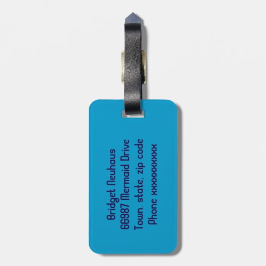 Meeruhu Gepäckanhänger (Rückseite vertikal)