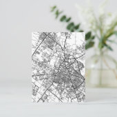 Meerut Uttar Pradesh City Map Postkarte (Stehend Vorderseite)