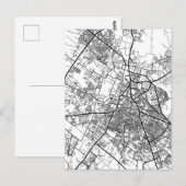 Meerut Uttar Pradesh City Map Postkarte (Vorne/Hinten)