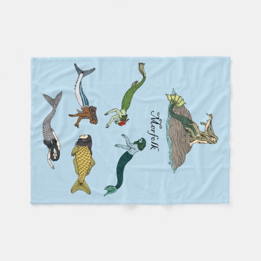 Meervolk Fleecedecke (Vorderseite (Horizontal))