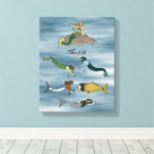 Meervolk Leinwanddruck (Insitu (Holzboden))