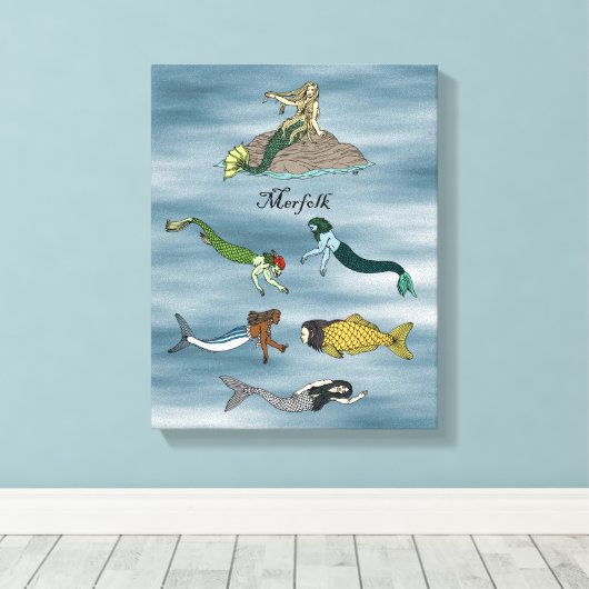 Meervolk Leinwanddruck (Insitu (Holzboden))